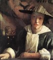 Jeune fille avec une flûte baroque Johannes Vermeer
